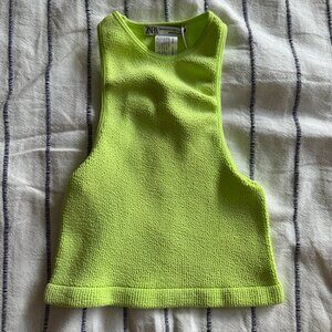 Zara Scrunchie Racerback top- Brand new